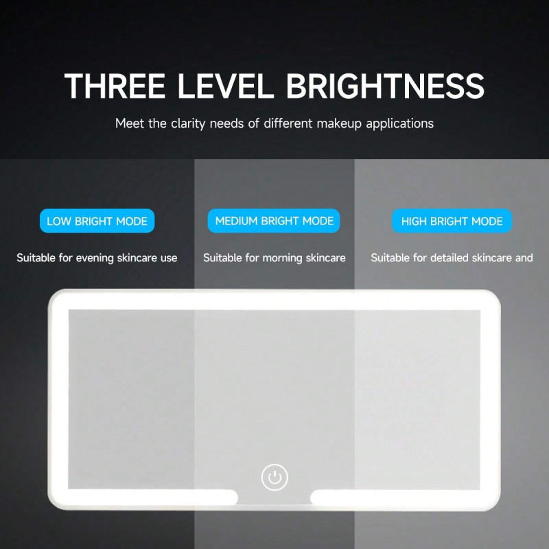 LED Sminkespeil for Bil – HD, Ultratynt med Justerbar Belysning