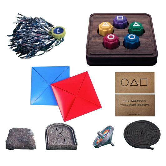 Squid Game Folkespill-sett – Tradisjonelle koreanske spill fra Squid Game