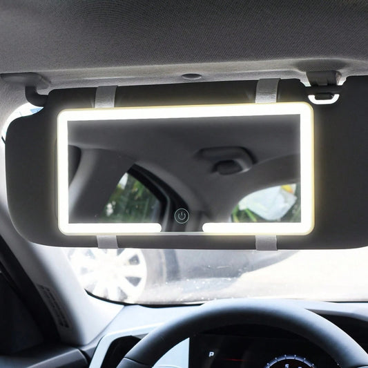 LED Sminkespeil for Bil – HD, Ultratynt med Justerbar Belysning